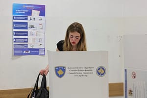 Initial results show Kurti's party wins most votes in Kosovo's early election
