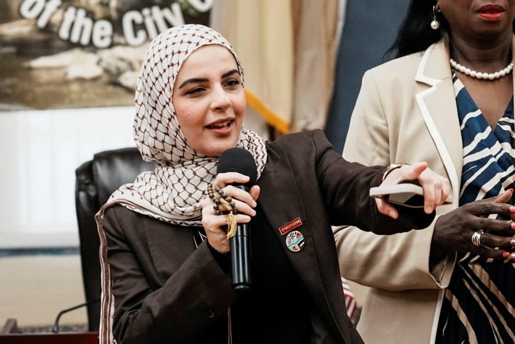 Palestinian woman detained for a year after protesting war in Gaza describes experience