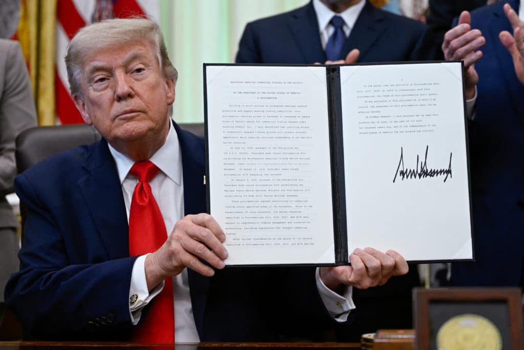 WATCH: Trump signs proclamation opening more protected ocean areas to commercial fishing