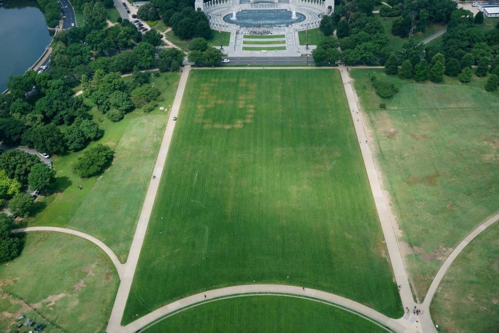 News Wrap: Apparent anti-Trump message etched into National Mall
